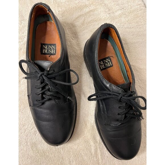 Nunn Bush Men's Black Leather Oxfords  Size 6 1/2M 83 884-C1 - Picture 2 of 12